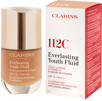 CLARINS Everlasting Youth,podkład do twarzy, SPF 15 PA+++, nr 112C Amber,kompozycja-2