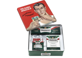 PRORASO Refreshing ,zestaw kosmetyków dla mężczyzn, krem przed goleniem 100 ml + krem do golenia 150 ml + balsam po goleniu 100 ml,kompozycja-2