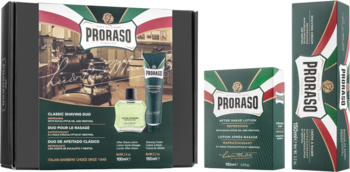 PRORASO Refreshing ,zestaw kosmetyków dla mężczyzn, krem do golenia 150 ml + woda po goleniu 100 ml,kompozycja-2
