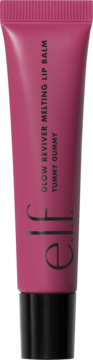 e.l.f. Glow Reviver Melting Lip Balm Yummy Gummy w malinowej tubce z pionowym napisem, widok z przodu.