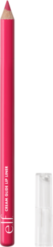 Kremowa, fuksjowa konturówka e.l.f. Cream Glide Fuchsia Forward z logo, stojąca pionowo na różowym tle.