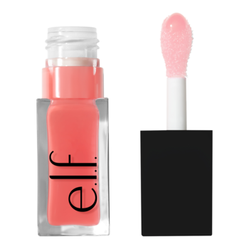 e.l.f. Glow Reviver Lip Oil Pink Quartz. Ultrabłyszczący olejek w przezroczystej butelce i na aplikatorze.