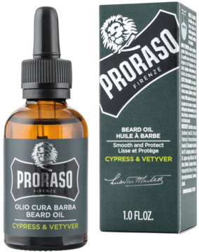 PRORASO Cypress & Vetyver ,olejek do brody gęstej i wymagającej,kompozycja-2