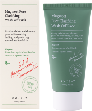AXIS-Y Mugwort Pore Clarifying Wash Off ,maseczka do twarzy z ekstraktem z bylicy, oczyszczająca,kompozycja-2