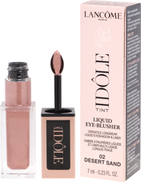LANCÔME Idôle Tint,cień do powiek i róż w płynie, nr 02 Desert Sand,kompozycja-2