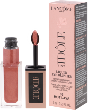 LANCÔME Idôle Tint,cień do powiek i róż w płynie, nr 03 Hot Lava,kompozycja-2