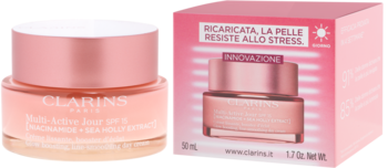 CLARINS Multi-Active Jour ,krem do twarzy, wygładzająco-rozświetlający, SPF 15, na dzień,kompozycja-2