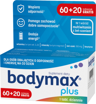 BODYMAX Plus ,tabletki, wspierające odporność i energię, suplement diety,kompozycja-2