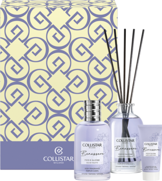 COLLISTAR Benessere Fico E Glicine,zestaw dla kobiet, woda toaletowa 100ml + masło do ciała 50ml + dyfuzor zapachowy 100ml,kompozycja-2