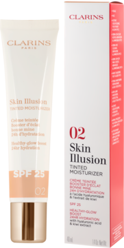 CLARINS Skin Illusion ,tint do twarzy, SPF 25, nr 02,kompozycja-2