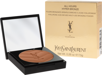 YVES SAINT LAURENT All Hours Hyper Bronze ,puder do twarzy, brązujący, nr 03 Golden Medina,kompozycja-2