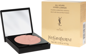 YVES SAINT LAURENT All Hours Hyper Luminize ,rozświetlacz do twarzy, nr 03 Rosy Sand,kompozycja-2