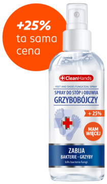 CLEANHANDS ,spray do stóp i obuwia, grzybobójczy,kompozycja-2