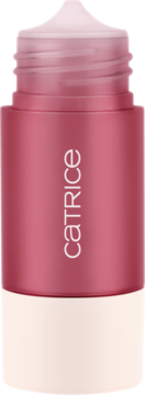 Catrice Soft Embrace rozświetlający płynny róż Mulberry Glow, ciemnoróżowa tubka z widoczną końcówką.