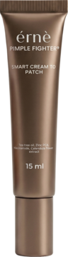 Erne Pimple Fighter Smart Cream to Patch 15 ml, brązowa tubka z metalicznym połyskiem, z przodu, na trądzik.