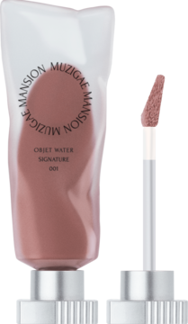 Muzigae Mansion tint do ust Signature 001 w tubce i aplikatorze, matowy, wodnisty, kolor nude róż.