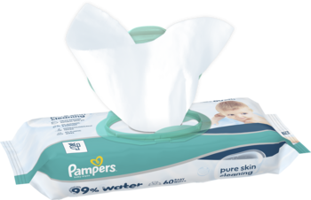 PAMPERS 99% Water ,chusteczki nawilżane,kompozycja-2
