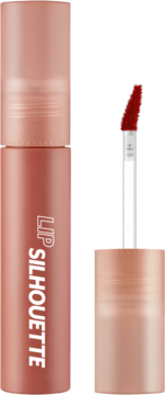 I’m Meme Silhouette Water Blur Tint Urban Terracotta, otwarty, z aplikatorem i napisem LIP SILHOUETTE.