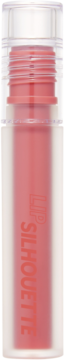 Tint I'm Meme Lip Silhouette Gloss Formal Beige w pionowej, przezroczystej butelce z matowym dołem, widocznym czerwonym napisem.