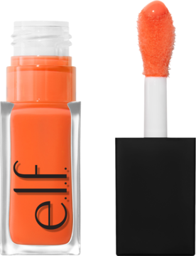 Otwarty ultrabłyszczący olejek do ust e.l.f. Glow Reviver Plumping Dreamsicle, pomarańczowy aplikator XXL.