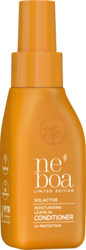 Pomarańczowy Neboa Solactive Moisturising Leave-In Conditioner, edycja limitowana z UV Protection, z przodu.