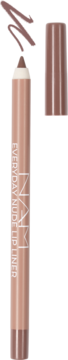 NARS Everyday Nude Lip Liner, długotrwała konturówka do ust, ze szpicem, odkręconą skuwką i próbką koloru.