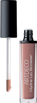 Otwarty nawilżający błyszczyk Artdeco Hydra Lip Booster, aplikator z kolorem Translucent Rosewood.