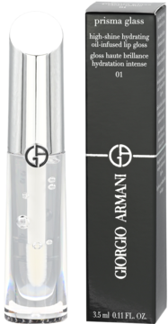GIORGIO ARMANI Prisma Glass ,błyszczyk do ust, nr 01 Clear Shine,kompozycja-2