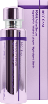 Srebrna butelka serum Centellian 24 PDRN Active Serum 360° Shot, intensywnie ujędrniające, widok z przodu.