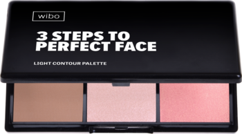 WIBO 3 Steps to Perfect Face ,paleta do konturowania twarzy, zestaw Light,kompozycja-2