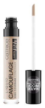 Catrice Liquid Camouflage korektor 010 Porcelain z aplikatorem, wodoodporny, nietransferujący.