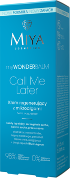 MIYA COSMETICS myWONDERBALM Call Me Later,krem do twarzy, oczu i dekoltu, regenerujący, z mikroalgami,kompozycja-2