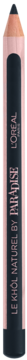 L'Oréal Le Khol Naturel Paradise eye pencil, light-colored body, black label, sharp tip, vertical.