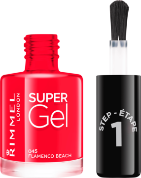 RIMMEL Super Gel ,lakier do paznokci, nr 045 Flamenco Beach,kompozycja-2