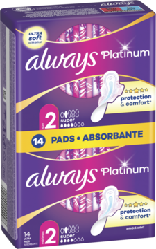 ALWAYS Platinum  ,podpaski higieniczne, ze skrzydełkami, Super,kompozycja-2