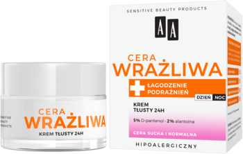 AA Cera Wrażliwa ,krem do twarzy, tłusty, łagodzenie podrażnień,kompozycja-2