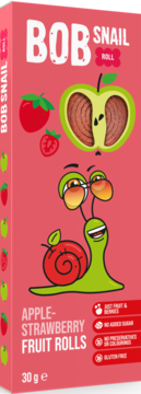 BOB SNAIL Roll ,przekąski jabłkowo-truskawkowe,kompozycja-2