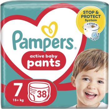 PAMPERS Pants ,pieluchomajtki, rozm.7, 17kg+,kompozycja-2