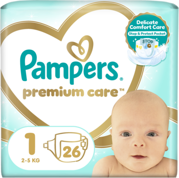 PAMPERS Premium Care ,pieluchy 1, 2-5 kg,kompozycja-2
