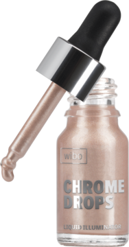 WIBO Chrome Drops ,rozświetlacz do twarzy, w płynie, nr 02;,kompozycja-2