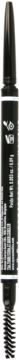 Rozmyty, czarny mechaniczny ołówek do brwi MICRO BROW PENCIL ze szczoteczką, pełny widok z przodu.