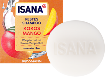 ISANA ,szampon do włosów w kostce, Mango i Kokos,kompozycja-2