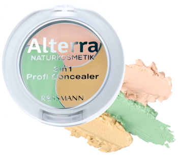 ALTERRA Profi Concealer ,paleta korektorów 3w1,kompozycja-2