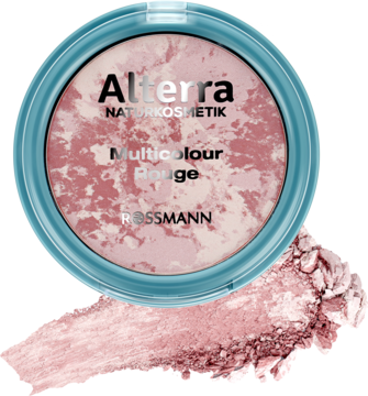 ALTERRA Multicolour ,róż do policzków, nr 01 Rose Shimmer,kompozycja-2