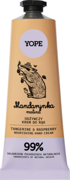YOPE ,krem do rąk, naturalny, Mandarynka i Malina,kompozycja-2