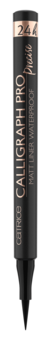 Czarny eyeliner Catrice Calligraph Pro Precise Matt Liner Waterproof 24h, widok przodem.