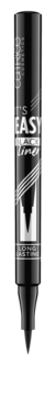 Czarny eyeliner C-THRU It's Easy Black Liner w pisaku, pionowy widok z widocznym aplikatorem i napisem Long Lasting.