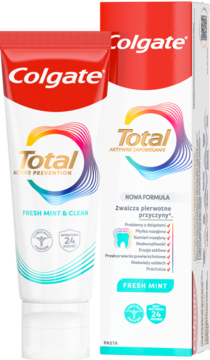 COLGATE Total ,pasta do zębów, multiochronna z fluorem Fresh Mint,kompozycja-2