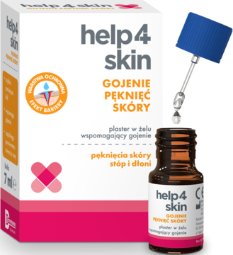 HELP4SKIN Gojenie pęknięć skóry ,plaster w żelu, wspomagający gojenie,kompozycja-2