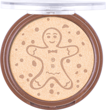 LOVELY ,rozświetlacz, Cookie Gold Highlighter,kompozycja-2